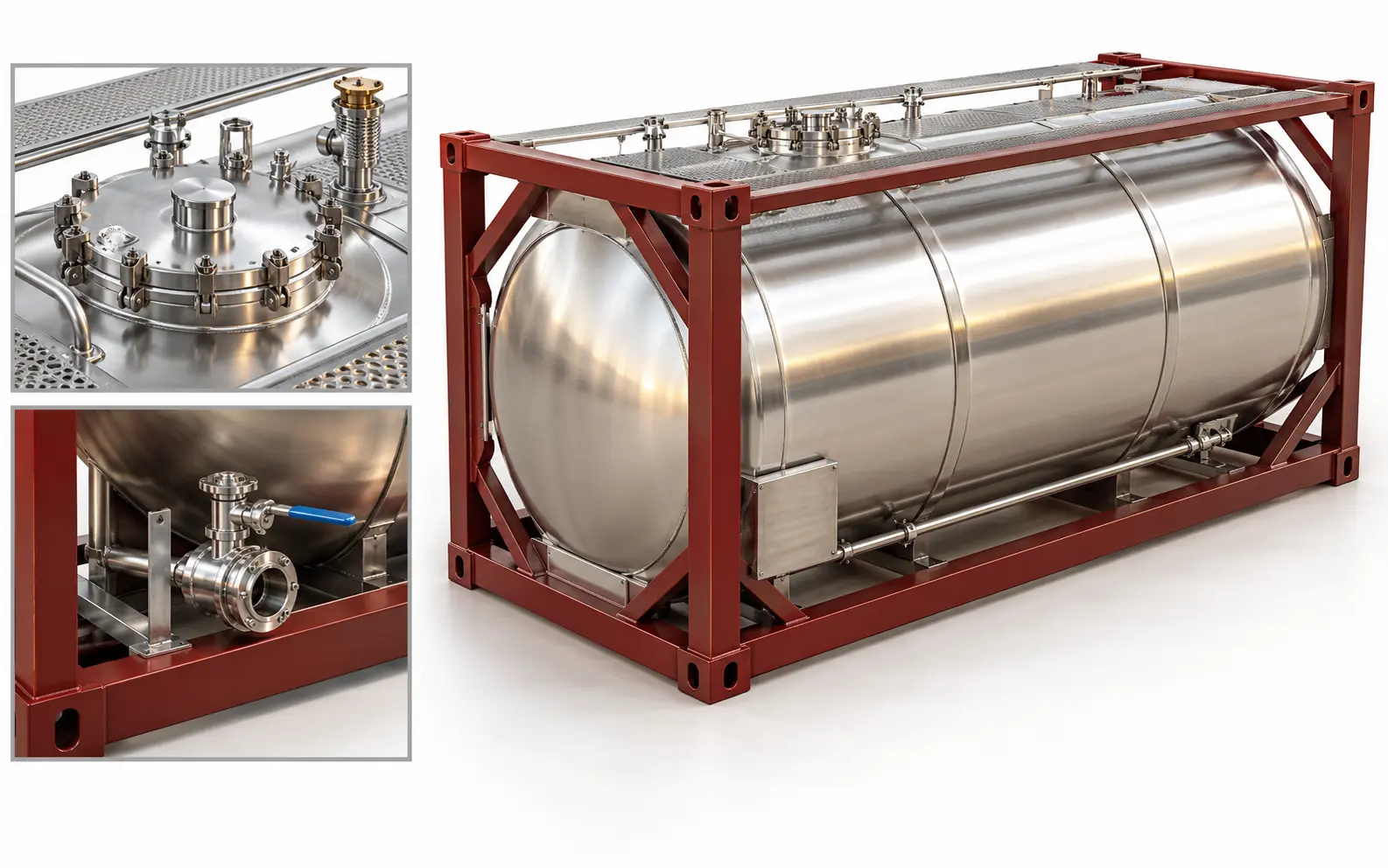 ISO tank container for base oil